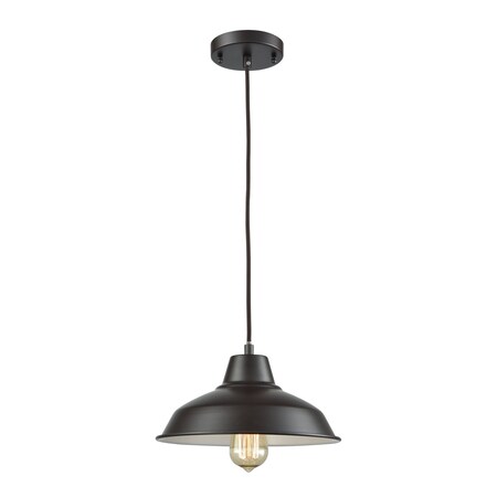 Thomas Classic Loft 11'' Wide 1Light Mini Pendant, Oil Rubbed Bronze CN770141
